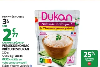 Perles de konjac précuites Dukan