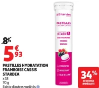 Pastilles Hydratation Framboise Cassis Stardea