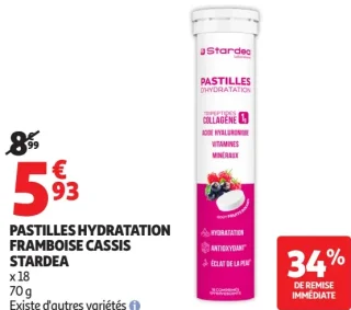 Pastilles Hydratation Framboise Cassis Stardea