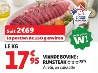Viande Bovine : Rumsteak