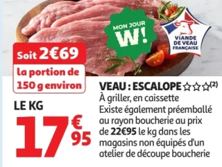 Veau : Escalope
