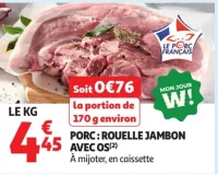 Porc : Rouelle Jambon Avec Os