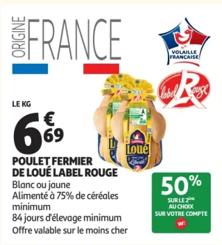 Poulet fermier de Loué Label Rouge