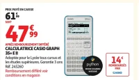 CALCULATRICE CASIO GRAPH 35+ E II