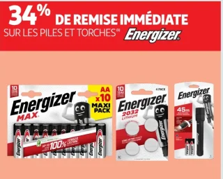 Piles et torches Energizer