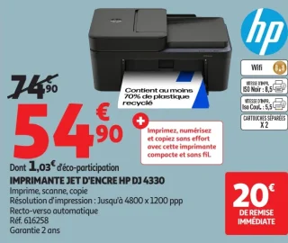 Imprimante jet d'encre HP DJ 4330