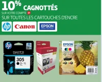 Cartouches d'encre HP, Canon, Epson
