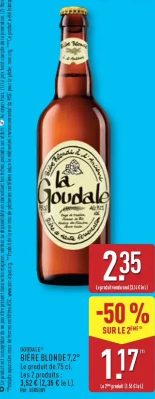 GOUDALE® BIÈRE BLONDE 7,2°