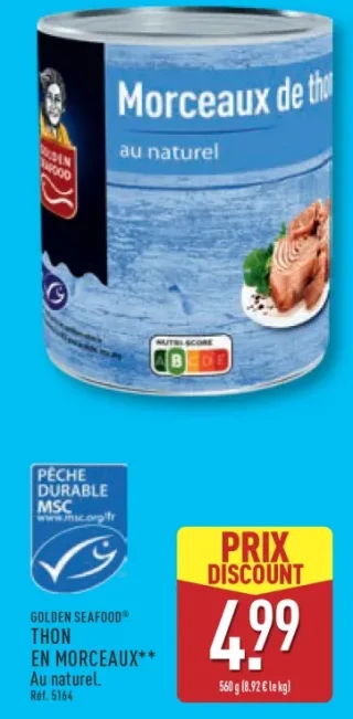 GOLDEN SEAFOOD® THON EN MORCEAUX**