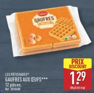 LES PÂTISSADES® GAUFRES AUX ŒUFS***
