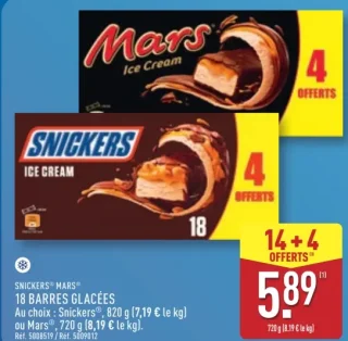 Snickers / Mars Barres Glacées