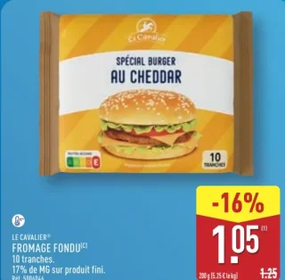 Le Cavalier Fromage Fondu Spécial Burger au Cheddar