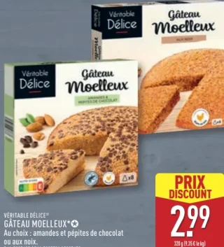 VÉRITABLE DÉLICE GÂTEAU MOELLEUX