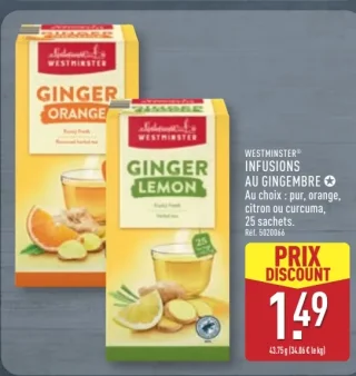 Infusions au gingembre Westminster