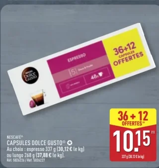 Capsules Dolce Gusto Nescafé