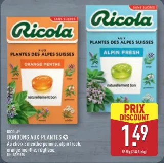 RICOLA® BONBONS AUX PLANTES