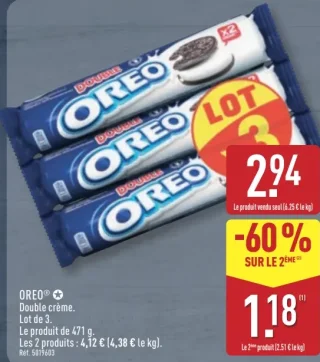 OREO® Double crème. Lot de 3