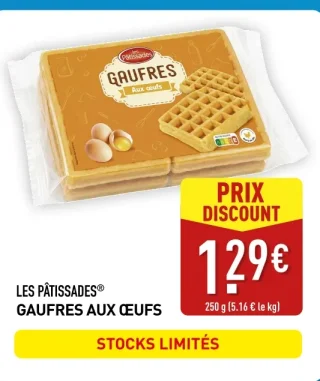 LES PÂTISSADES® GAUFRES AUX ŒUFS