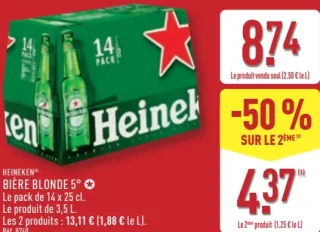 HEINEKEN® BIÈRE BLONDE 5°