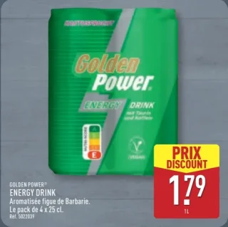 Golden Power Energy Drink Aromatisée figue de Barbarie