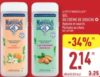 LE PETIT MARSEILLAIS GEL OU CRÈME DE DOUCHE