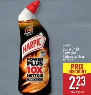 HARPIC® GEL WC* Power plus. Nettoie et protège.