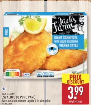 Escalope de porc pané Jack's Farm