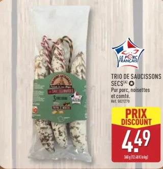 TRIO DE SAUCISSONS SECS