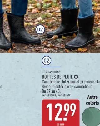 UP 2 FASHION® BOTTES DE PLUIE