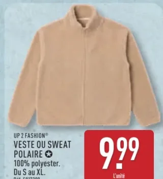 UP 2 FASHION® VESTE OU SWEAT POLAIRE