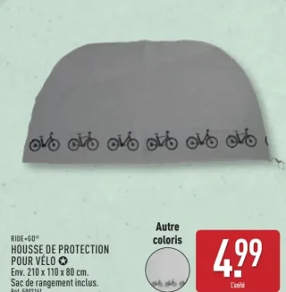RIDE+GO Housse de protection pour vélo