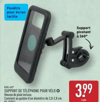 Support de téléphone pour vélo Ride+Go
