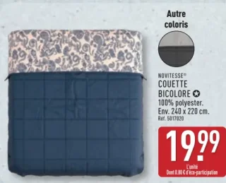Couette bicolore Novitesse