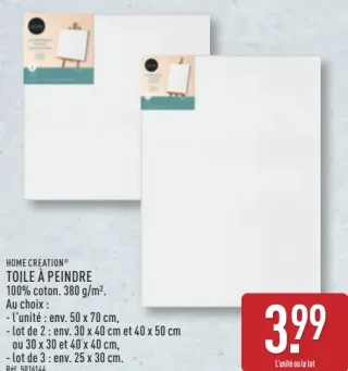 HOME CREATION® TOILE À PEINDRE