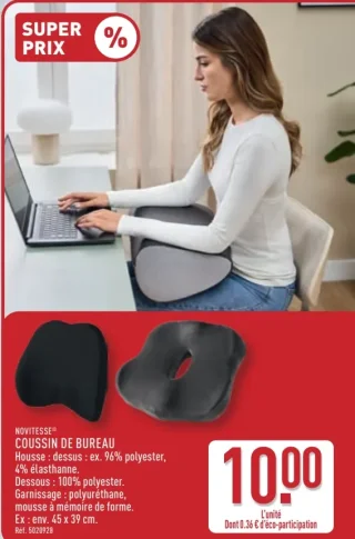 NOVITESSE® COUSSIN DE BUREAU