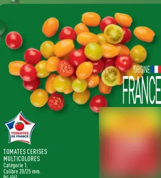 Tomates cerises multicolores