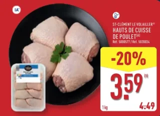 ST-CLÉMENT LE VOLAILLER Hauts de cuisse de poulet