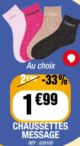 Chaussettes Message