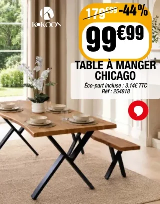 Table à manger Chicago