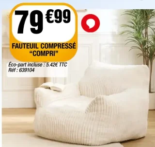 FAUTEUIL COMPRESSÉ "COMPRI"