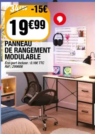 Panneau de rangement modulable