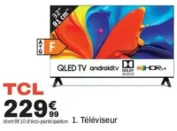 Téléviseur TCL QLED TV androidtv 32" (81 cm)
