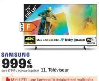 Téléviseur SAMSUNG 75" 75M74H