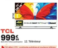 Téléviseur TCL 75" 75P89L