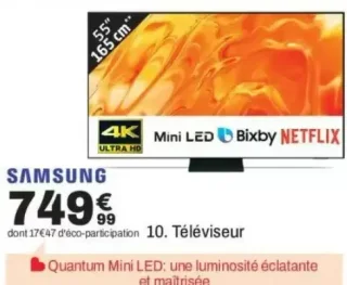 Téléviseur SAMSUNG 55" 55QN74H