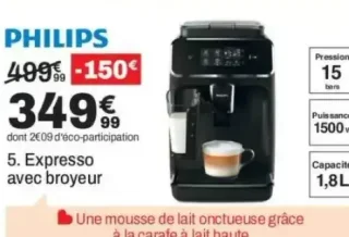 Expresso avec broyeur Philips