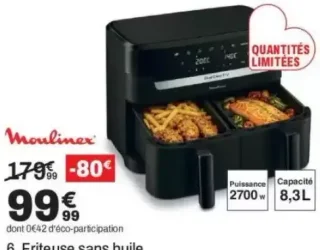 Friteuse sans huile Moulinex EZ901N20