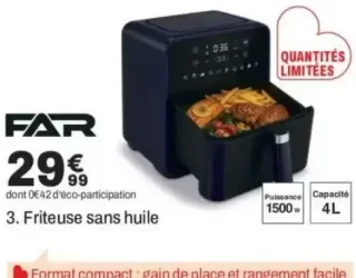 Friteuse sans huile FAR AF-4L-NR