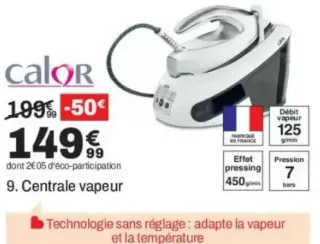 Calor Centrale vapeur