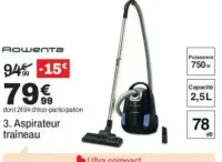 Rowenta Aspirateur traîneau